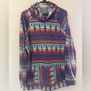 Colorful Aztec Patterned Hoodie